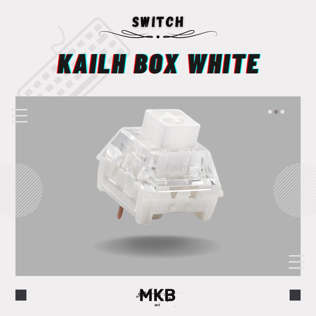 Kailh Box White V1 & V2 Clicky Switches Switch for Mechanical Keyboards