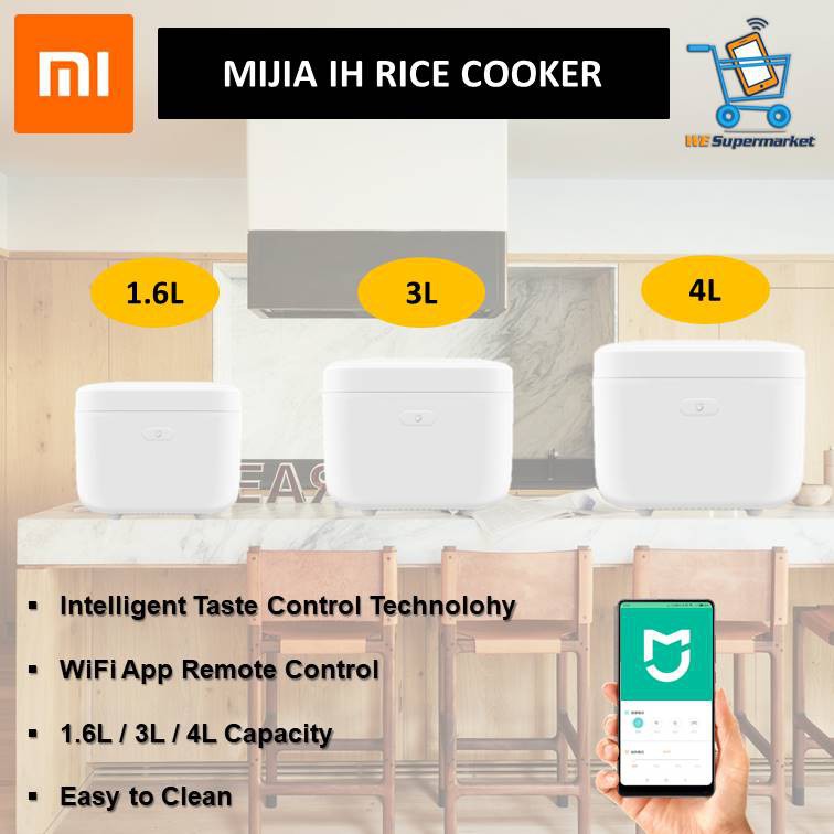As'Xiaomi Mi Mijia IH Smart Rice Cooker Induction Heating 1.6L / 3L