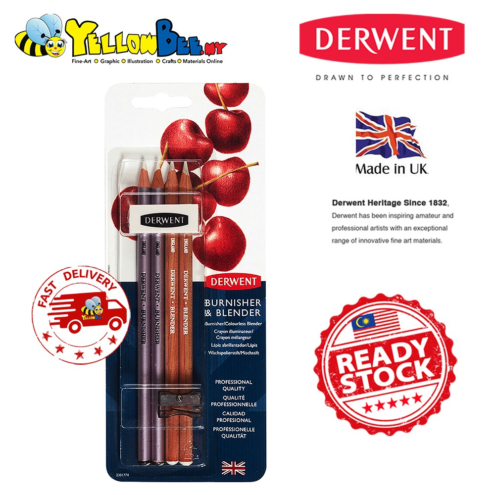 Derwent Blender and Burnisher Set for Color Pencil [2301774] Colourless