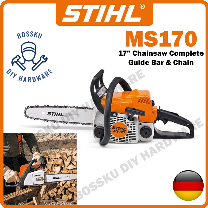STIHL MS170 Chainsaw 16 Inch Complete with Guide Bar & Chain Germany