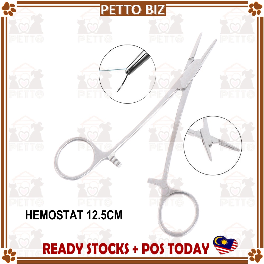 Hemostat 12.5cm Locking Forceps Curved Hemostat Farm Tool Needle Clamp