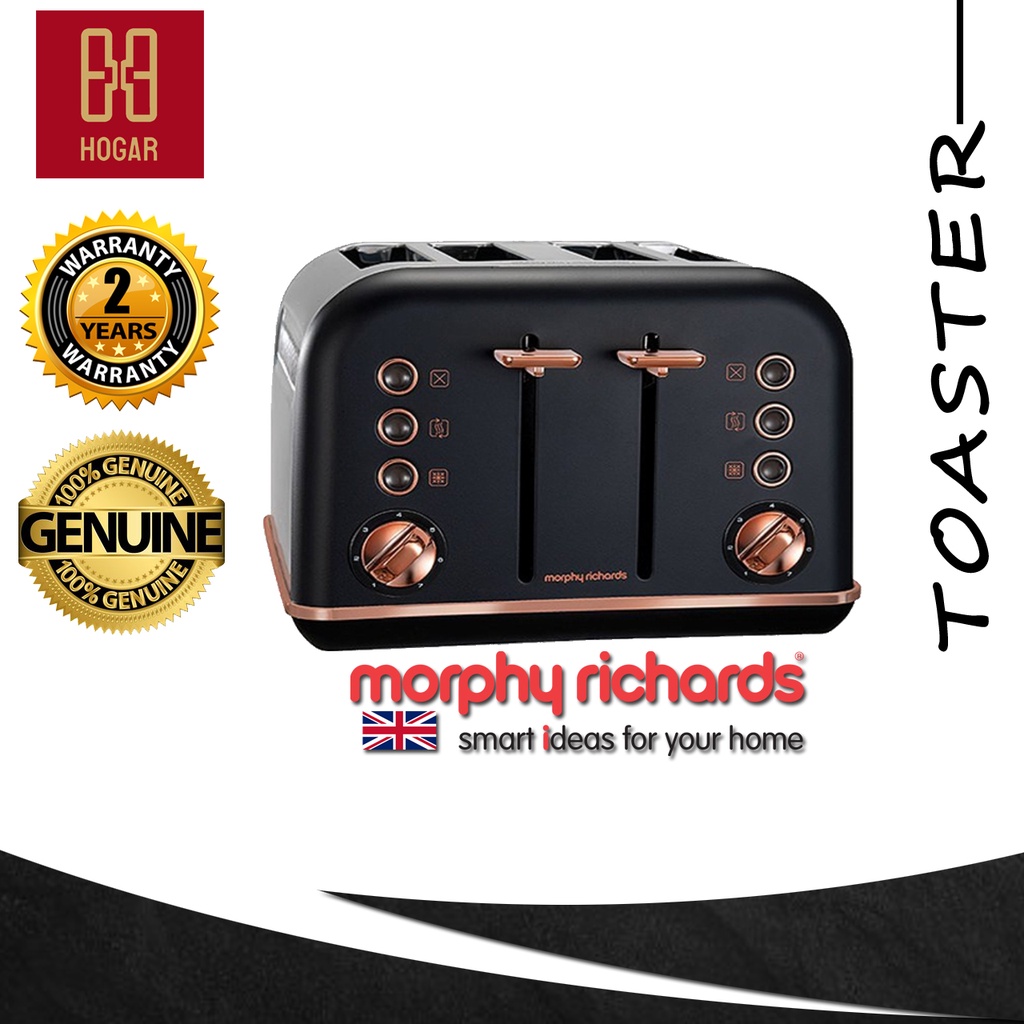 Morphy Richards Toaster 4 Slice Accents Rose Gold 242104 Mesin