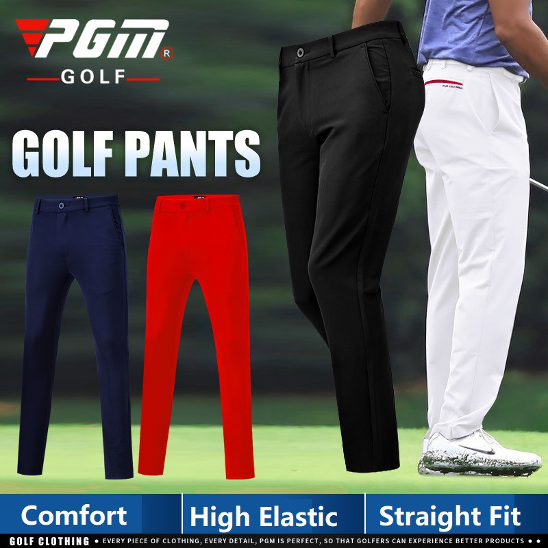 PGM Men Golf Pants Male Spring Autumn Trousers HighElastic Casual Golf