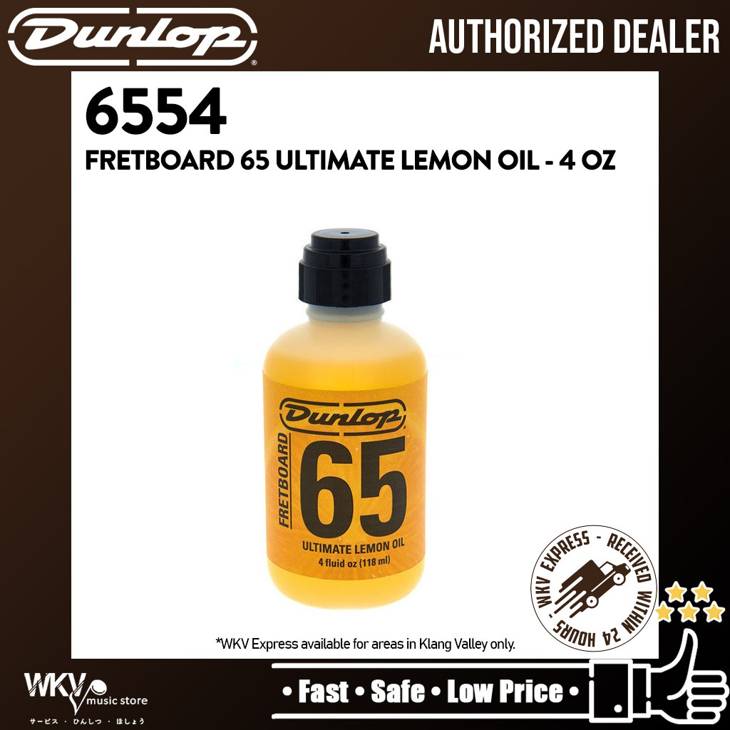 Jim Dunlop 65 Ultimate Lemon Oil Guitar Fretboard Polish / Cleaner