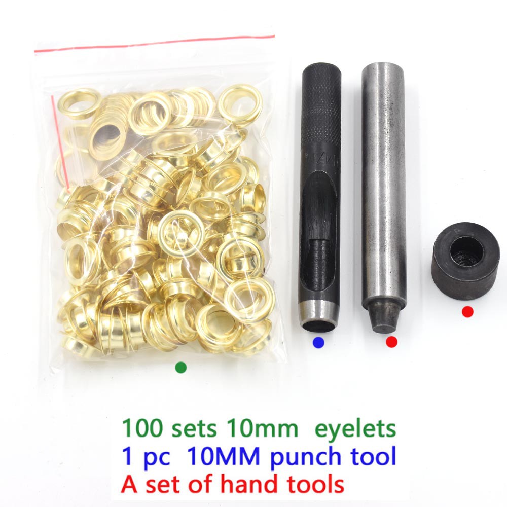 ( 100 PCS/lot+tools) 3.5mm20mm Metal Eyelets hole Accessories Eyelets