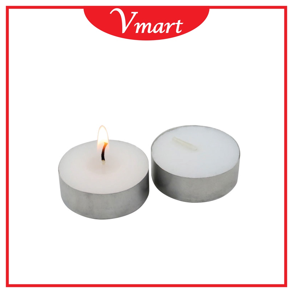 [100pcs] Tealight Candle / White Round Candle / Mini Round Candle / Lilin Bulat Putih / Tea