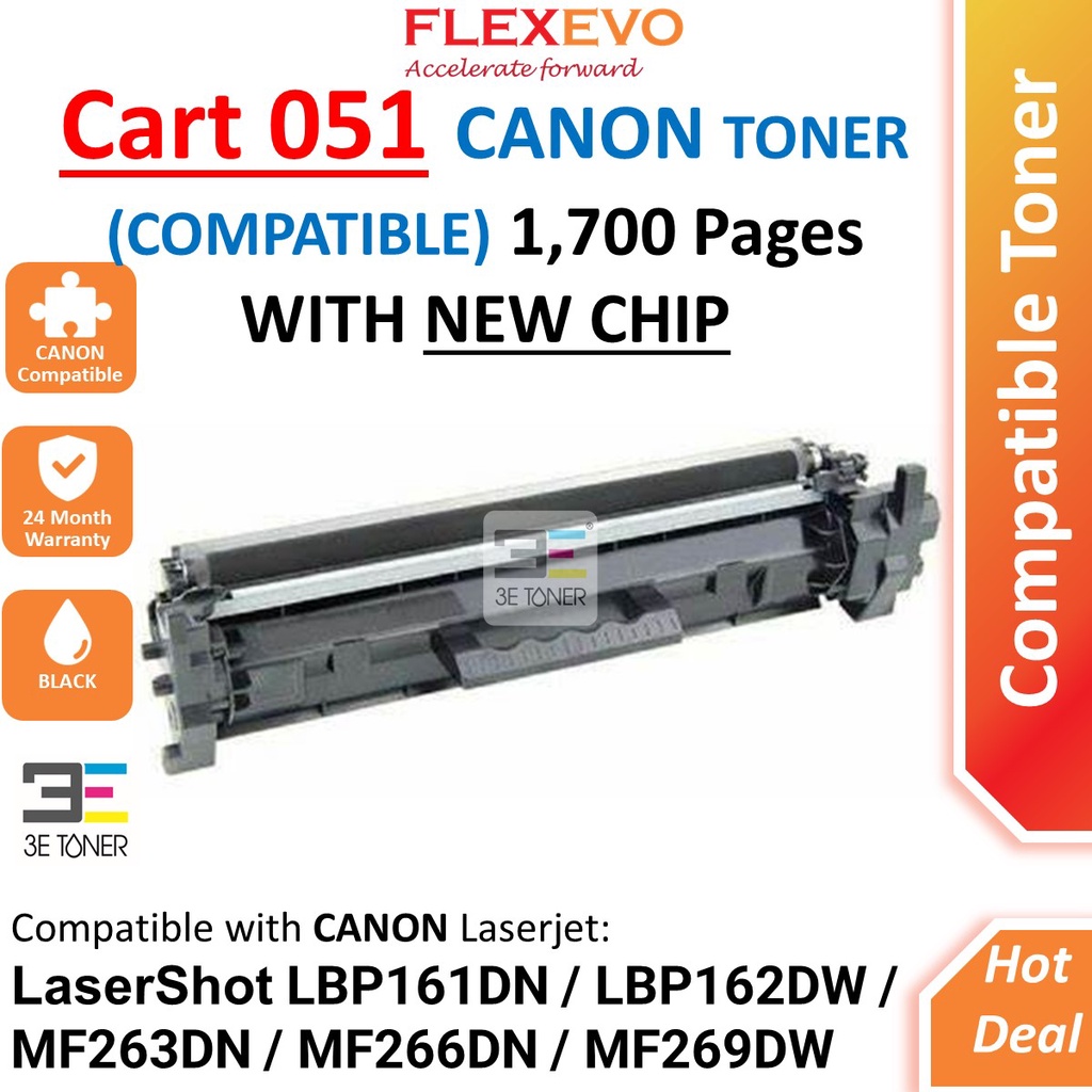 Compatible Canon Cartridge 051 Laser Printer Toner Drum for Canon