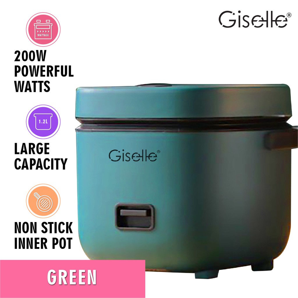 Giselle Mini Rice Cooker 1.2L with NonstickPot and Steame periuk nasi