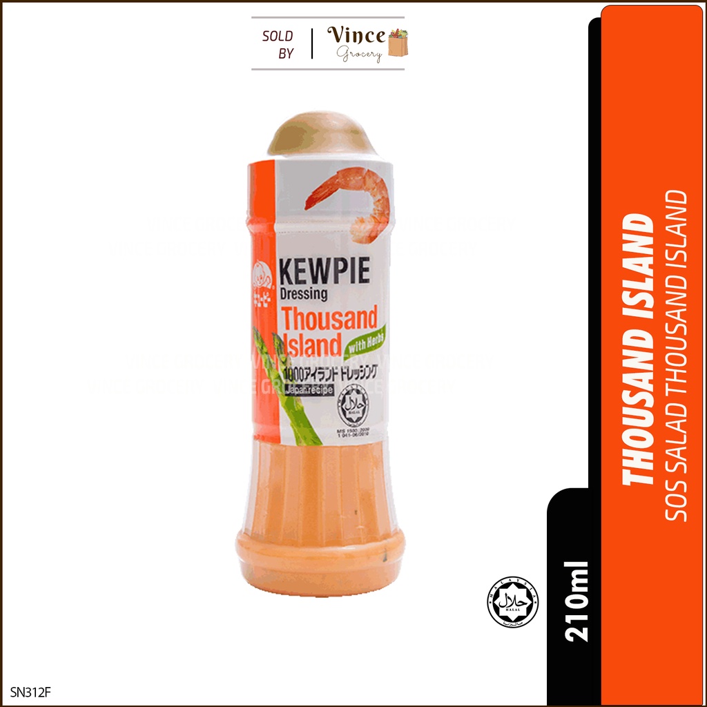 KEWPIE Dressing Roasted Sesame / with Yuzu / Thousand Island / Sesame