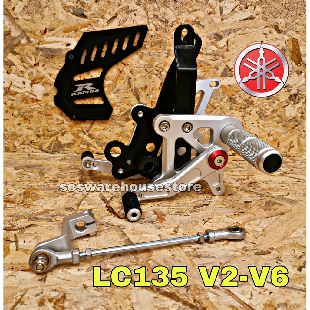 Single Footrest / Racing Footrest RAPIDO Yamaha LC135 + Side Stand