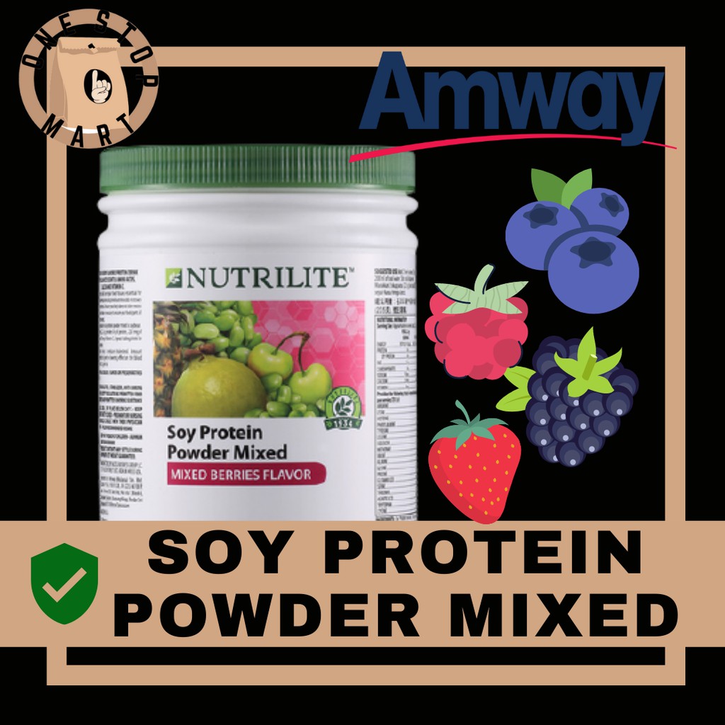 Nutrilite Soy Protein Drink Mix Mixed Berries Flavor 500g Shopee