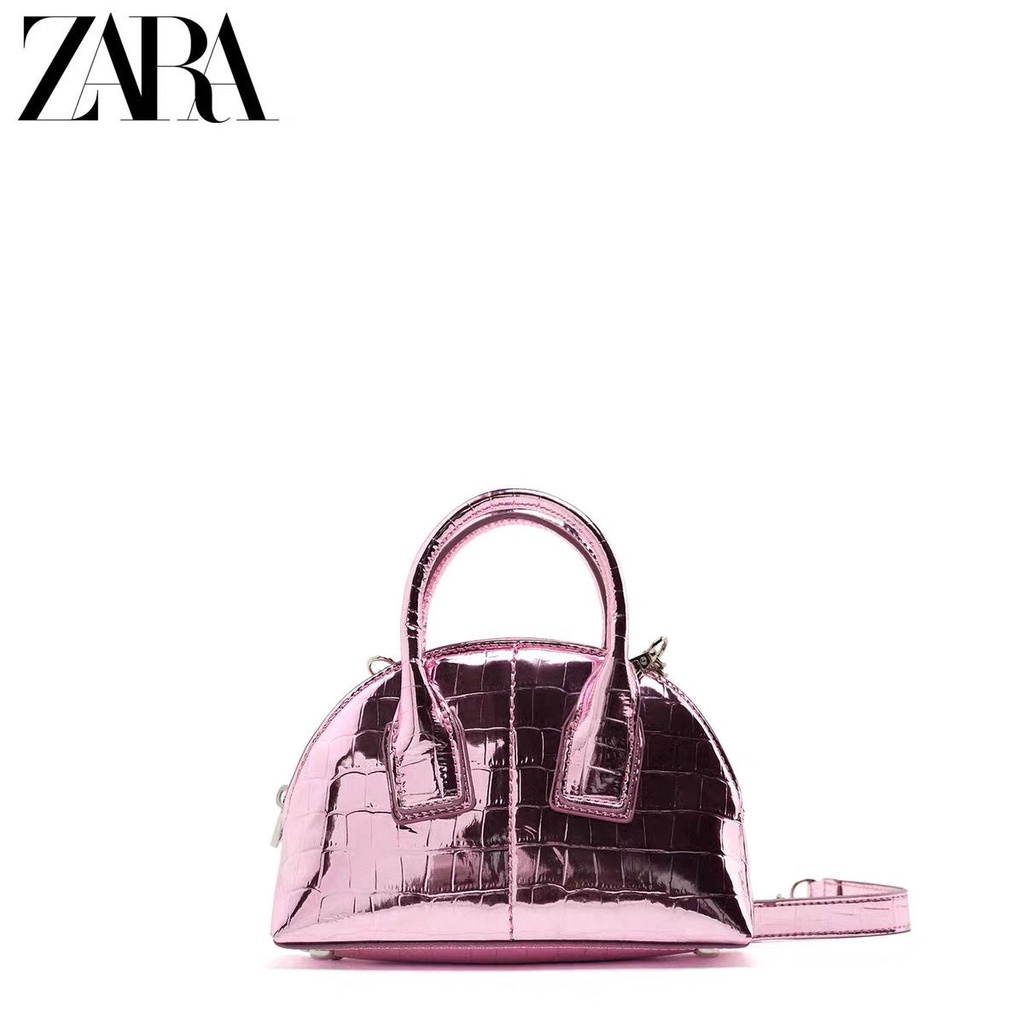 ZARA women's bag handbag fashion chain bag shoulder messenger bag shiny