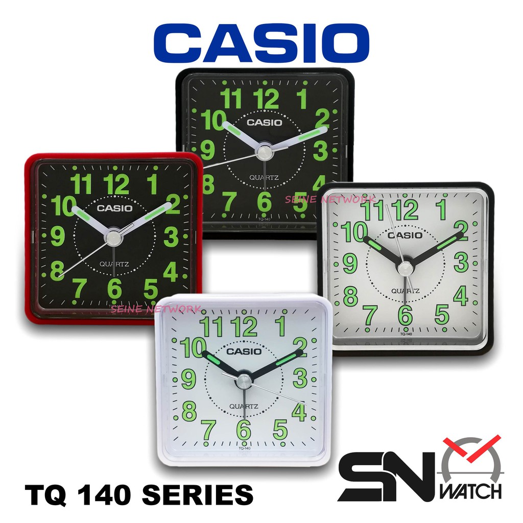 🔥(Ready Stock)🔥 Casio Table Beep Alarm Clock TQ140 Include Battery Jam Alarm Size 57mm X 57mm
