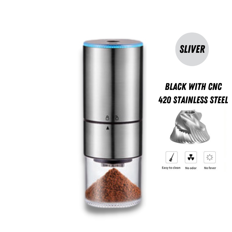 Electric automatic coffee grinder portable coffee Grinder with ceramic burr Shopee Malaysia