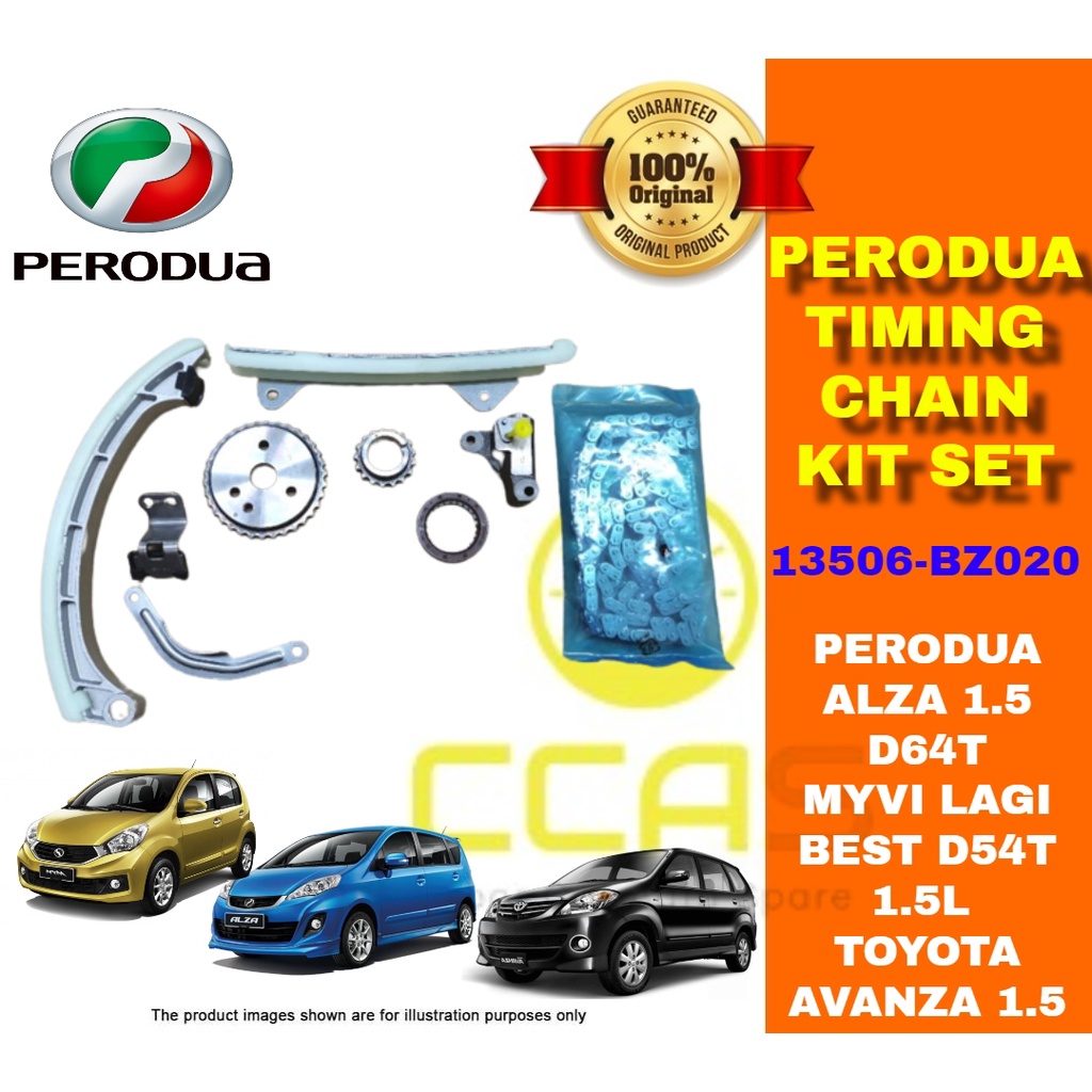 Original Timing Chain Kit Set Perodua Myvi Lagi Best 1.5 Alza 1.5