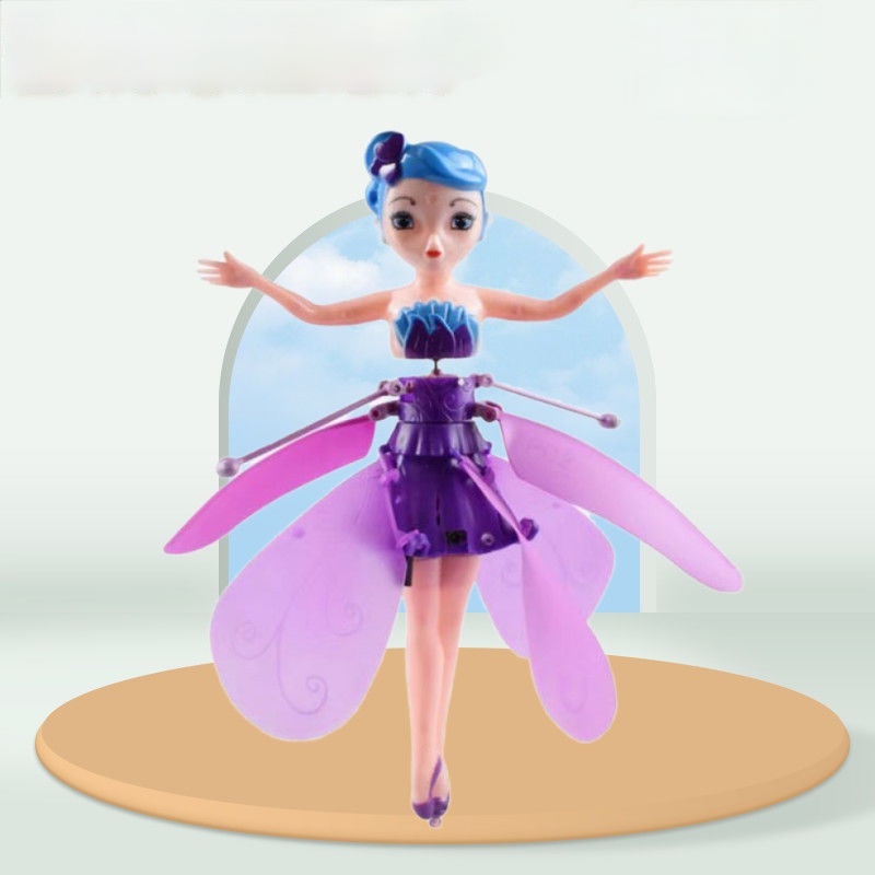 Kids Flying Fairy Toy Little purple Fairy Toys Glowing Colorful