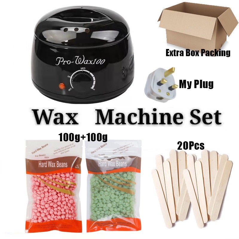 4in1 Depilatory Heater Wax Paraffin Warmer Spa Hair Removal Pot set