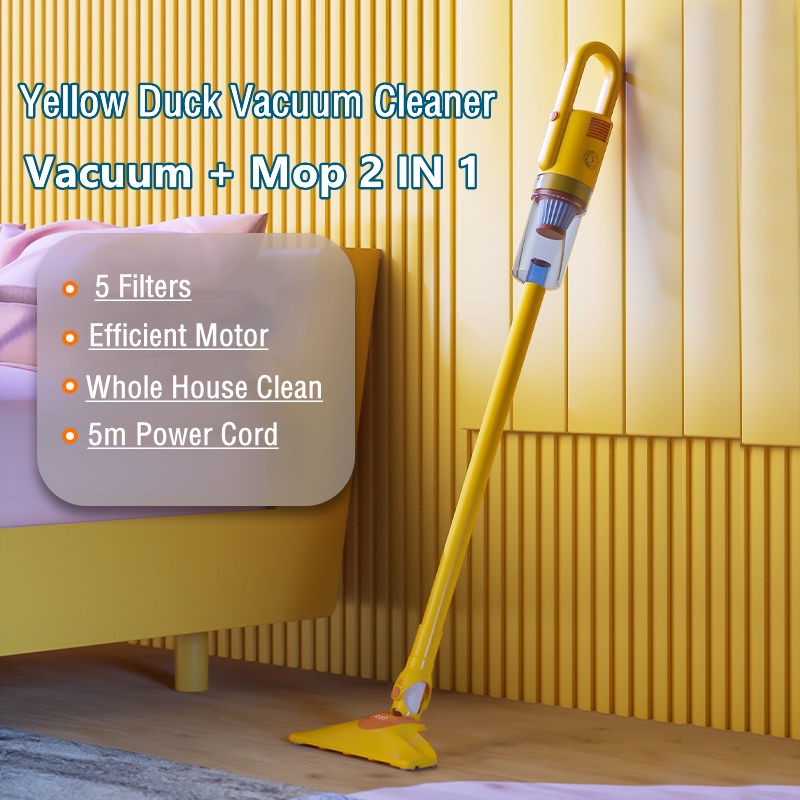 Yellow Duck Portable Vacuum Cleaner Home High Suction Handheld Small