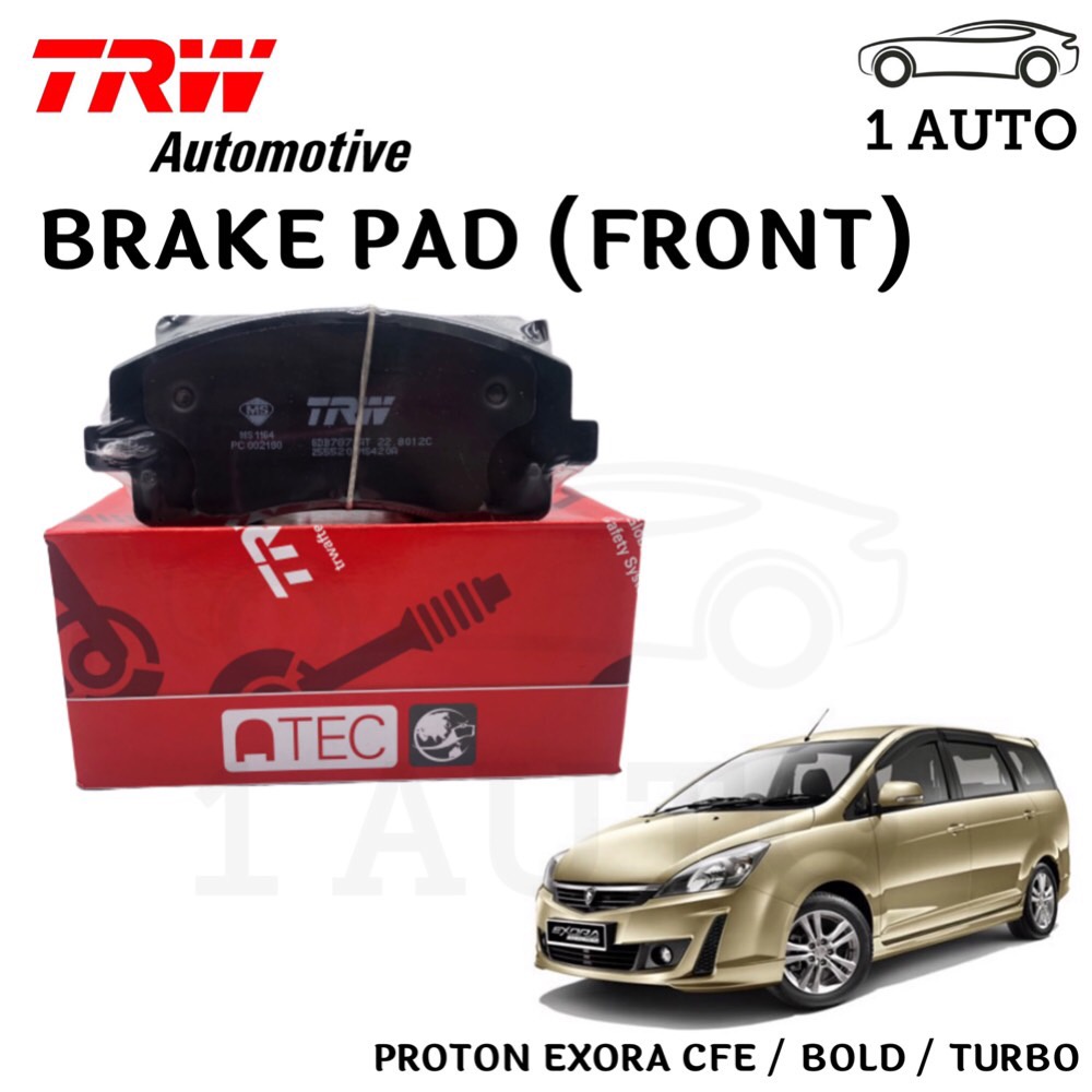 TRW FRONT BRAKE PAD for PROTON EXORA CFE / BOLD (1 SET) Shopee Malaysia
