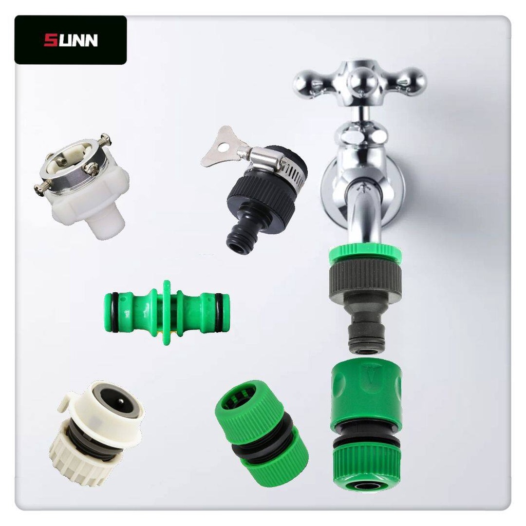 SUNN 12mm Hose Connecter Quick Joint Adapter Water Tap For Washing Machine Connector Cordless