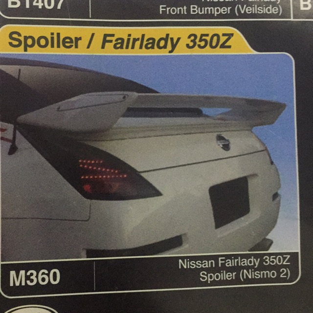 Nissan fairlady 350z spoiler nismo 2 Shopee Malaysia