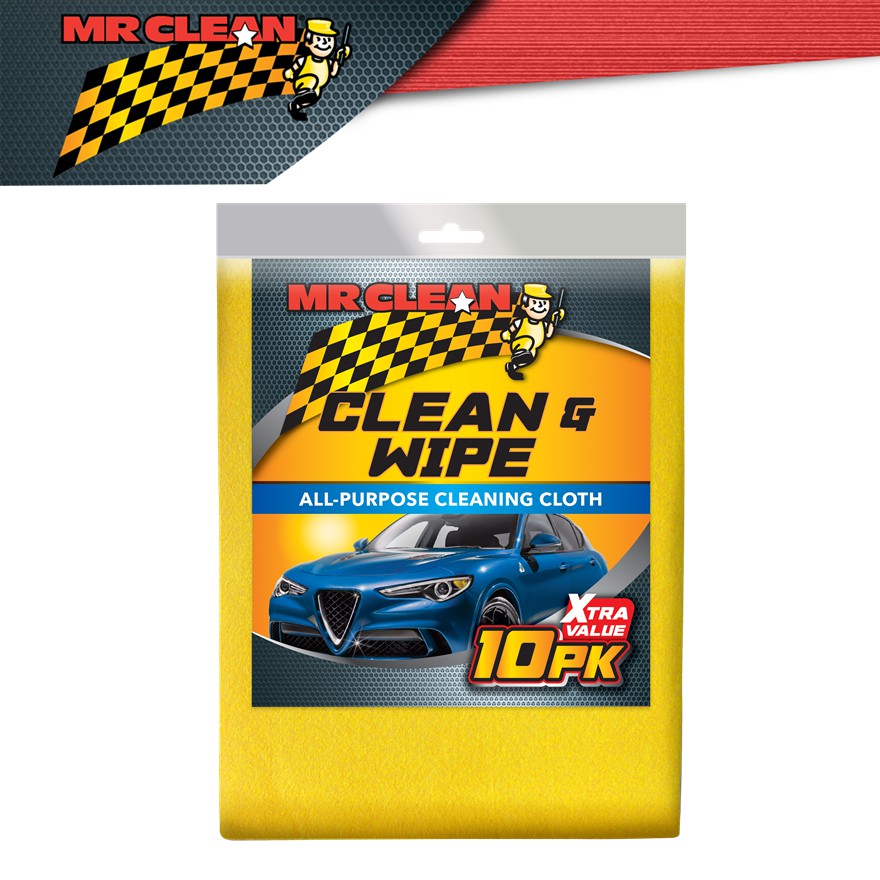 Mr Clean Car Wash All Purpose Clean & Wipe (10 Pcs/Pack) Shopee Malaysia