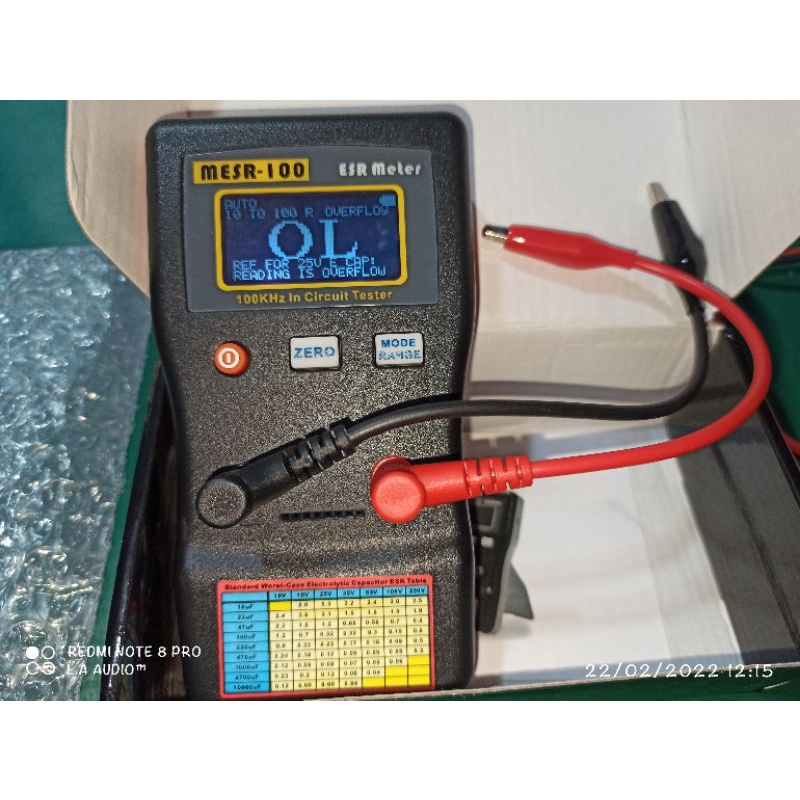Mesr100 mesr 100 mesr100 Capacitor esr meter V2 Shopee Malaysia