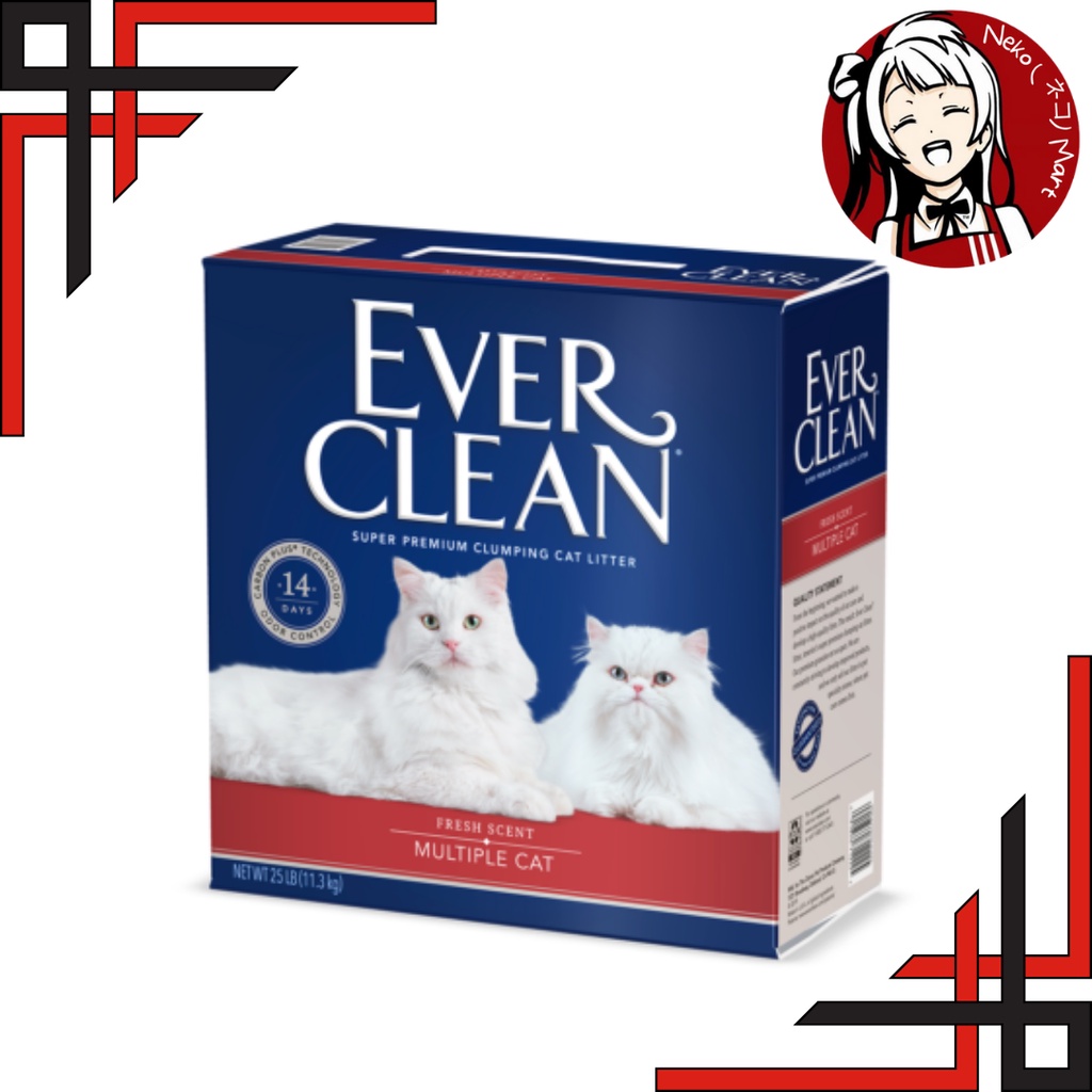 Everclean super premium clumping cat litter ( multicat ) 10L Shopee