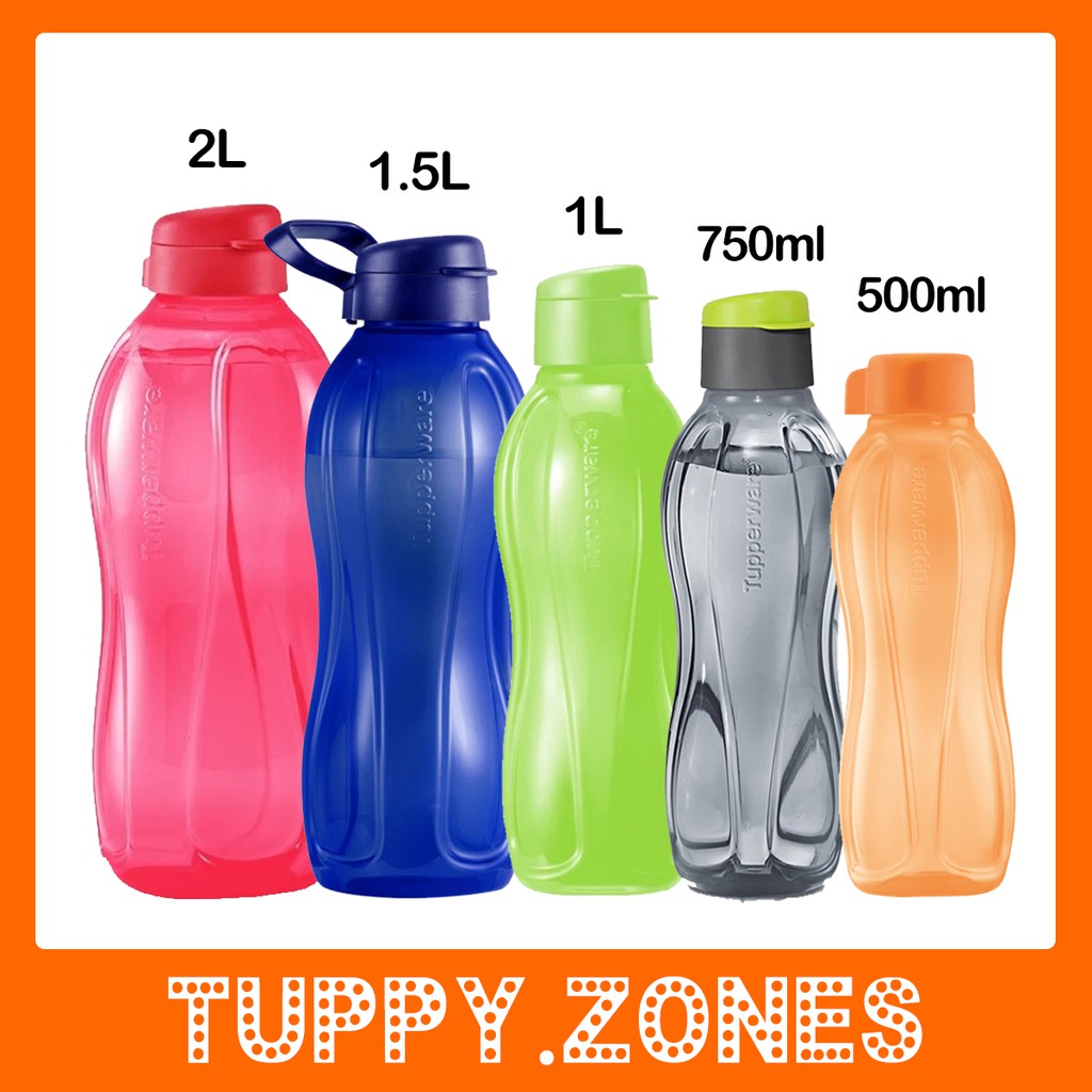 Tupperware Eco Water Bottle Collection 2L/1L/750ml/500ml/310ml Shopee