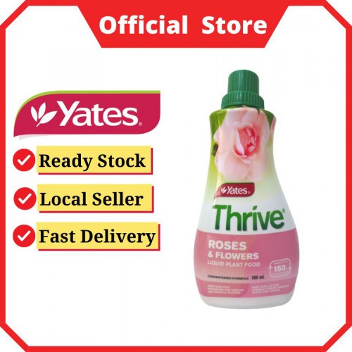 Yates Thrive Roses & Flowers Liquid Plant Food 500ml Encourage Growth