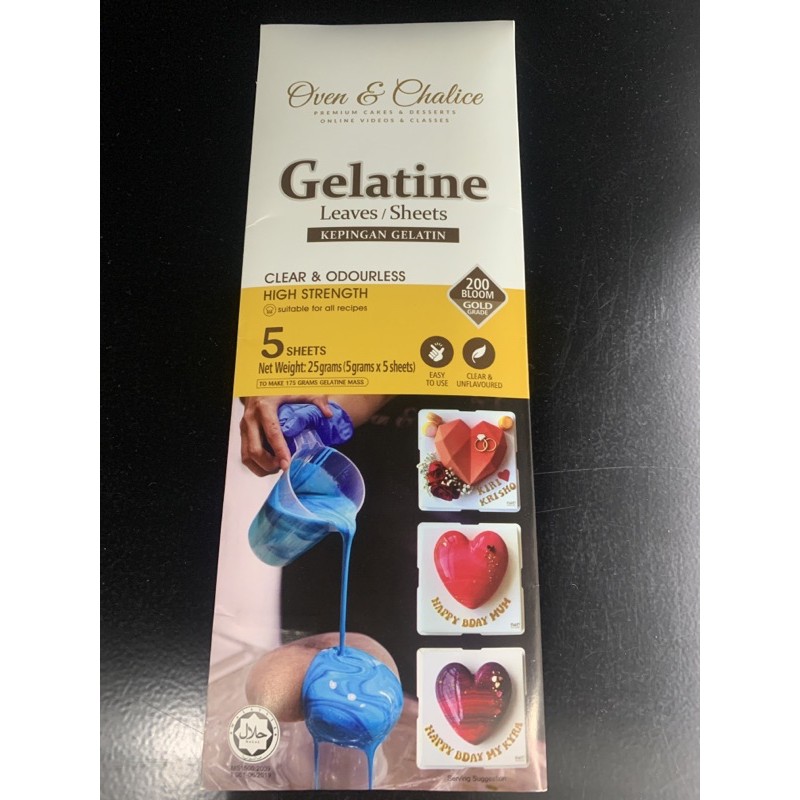 Gelatin Sheet 5pcs/pack Shopee Malaysia