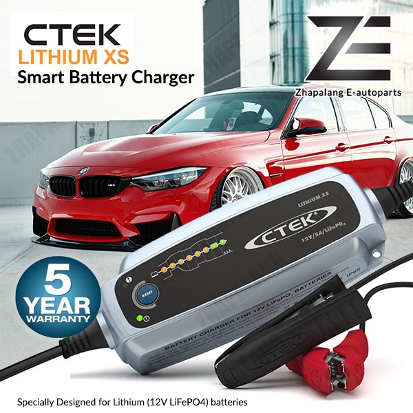 CTEK LITHIUM XS Battery Charger Automatic charging of Lithium (12V LiFePO4) batteries BMW Hybrid