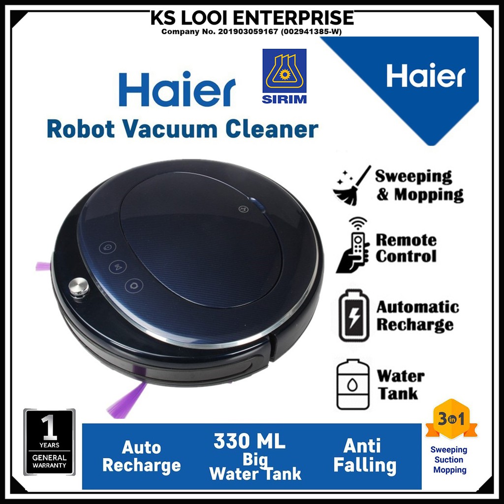 Haier Robot Vacuum Cleaner (HARVT360) with Malaysia 3 pin (Certified