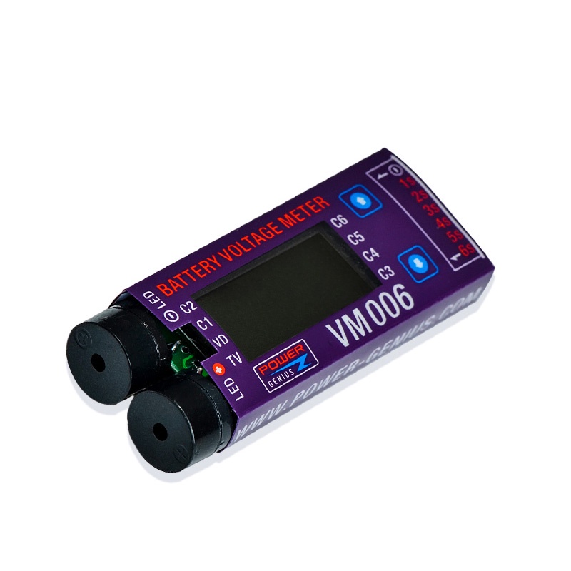 Voltage Meter VM006 16S LiPo Battery Accurate Battery Voltage Meter