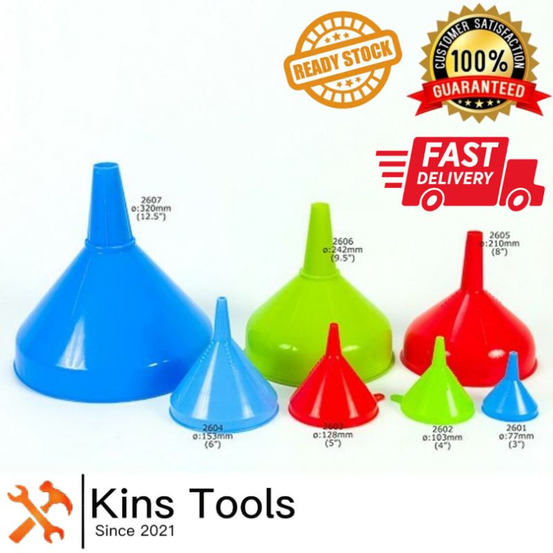 (READY STOCK) Pvc Oil Funnel / Corong Minyak 3" 12" Shopee Malaysia
