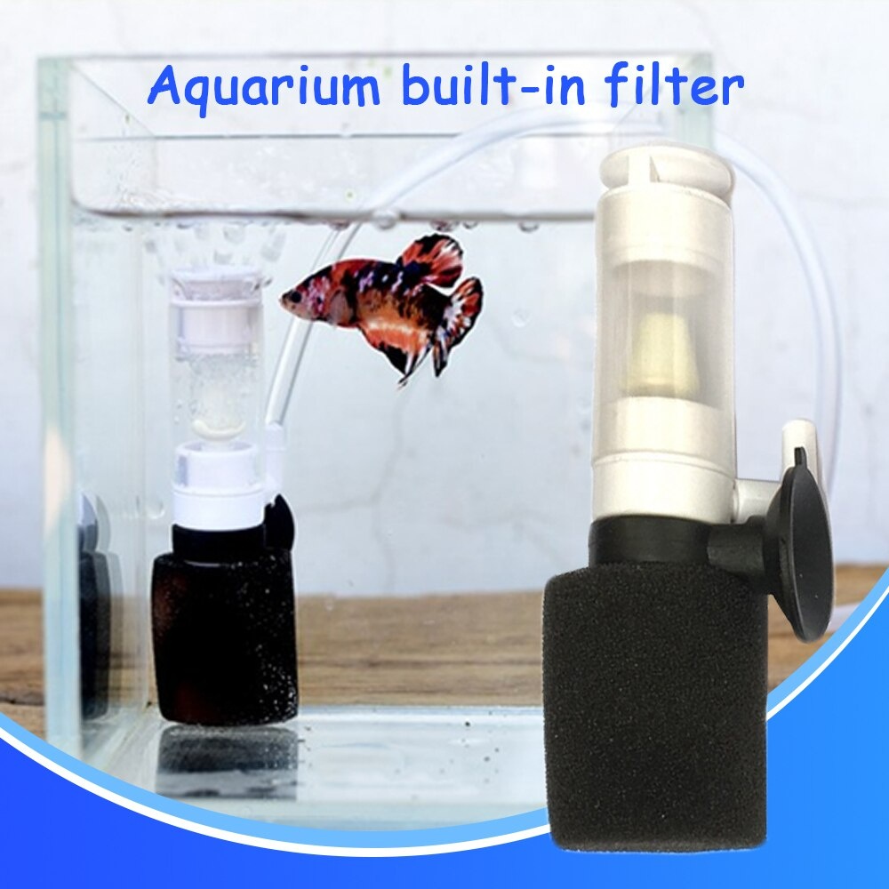 Silent Mini Filter Aquarium Filter Water Penapis Akuarium Ikan Mini for Fish Bowl Aquarium