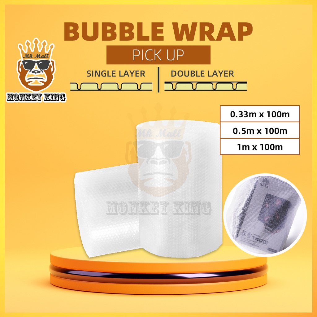 (PICK UP) Bubble Wrap 0.33m x100m / 0.5m x100m / 1m x100m Shopee Malaysia
