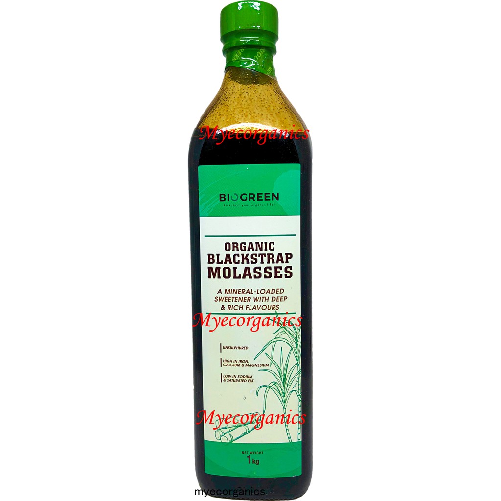 Biogreen Organic Blackstrap Molasses, 1KG, EXPIRY 12/2022 Shopee