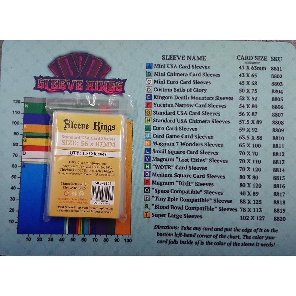 07 Sleeve Kings Standard USA card Sleeves 56mm x 87mm Shopee Malaysia