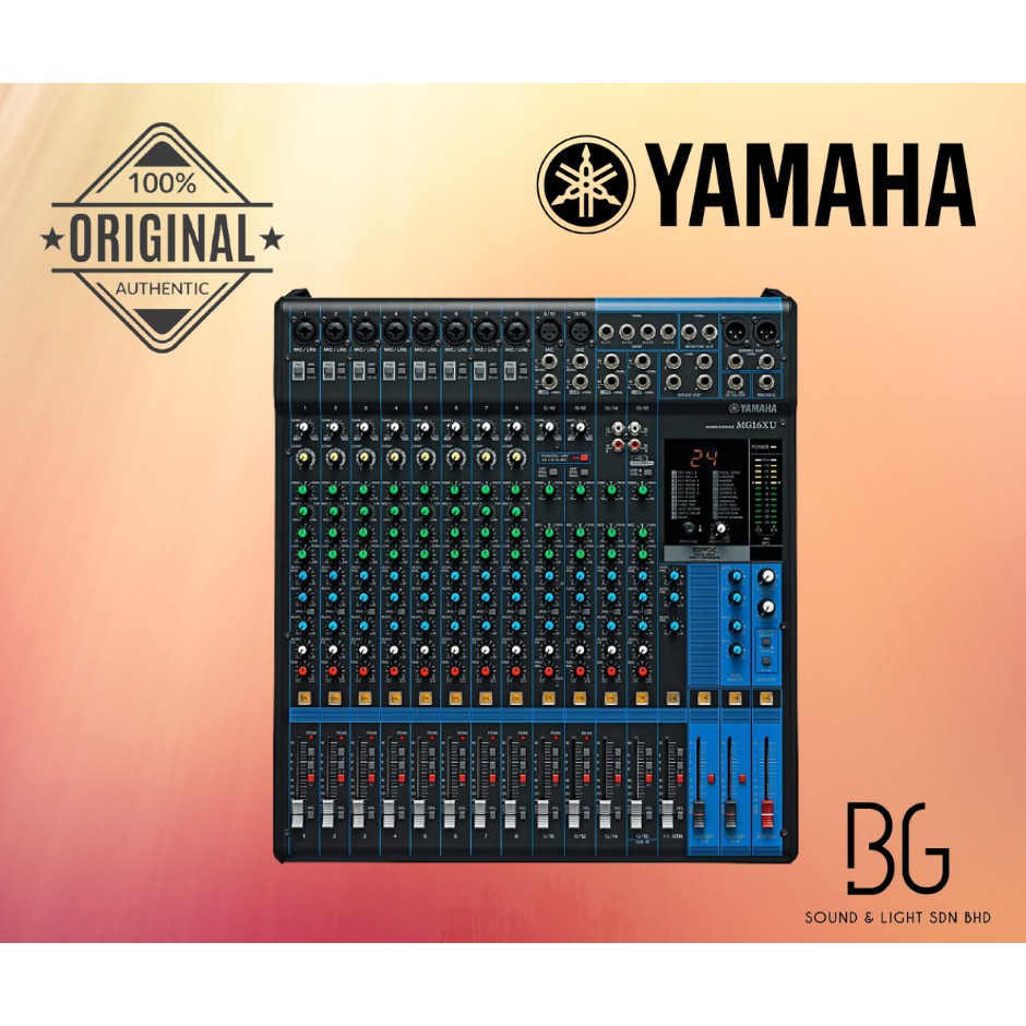 Yamaha MG16XU 16Channel Mixer (MG 16XU) *Crazy Sales Promotion* Shopee Malaysia