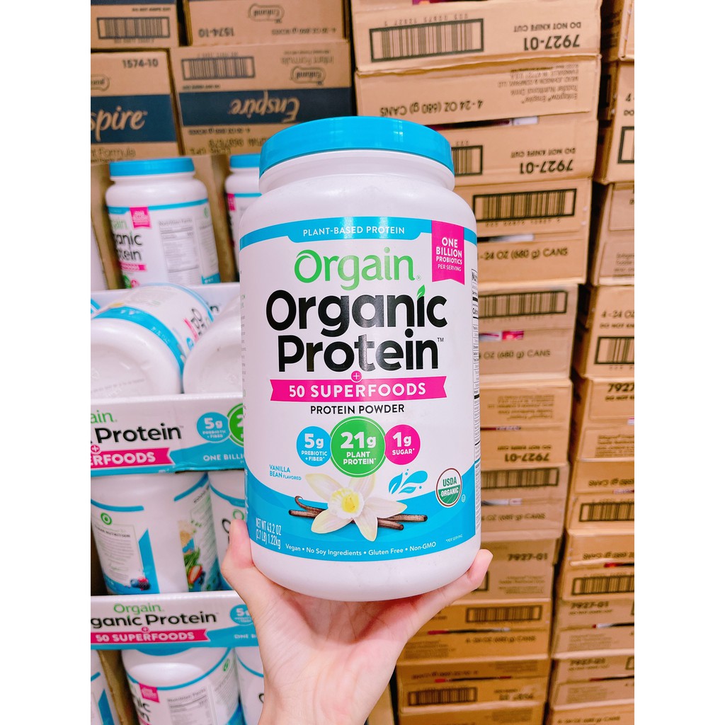 (New Model) Orgain Organic Protein Powder & Superfoods Organic Protein