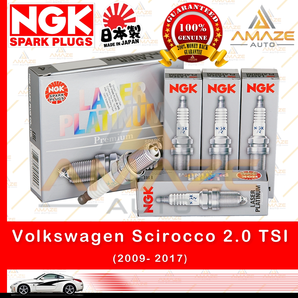 NGK Laser Platinum Spark Plug for Volkswagen Scirocco 2.0 TSI (2009