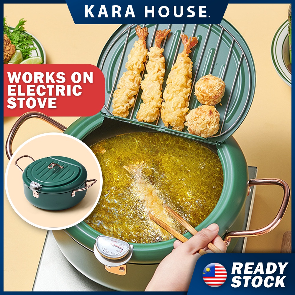 Japanese Tempura Stainless Steel Deep Fryer for Electric and