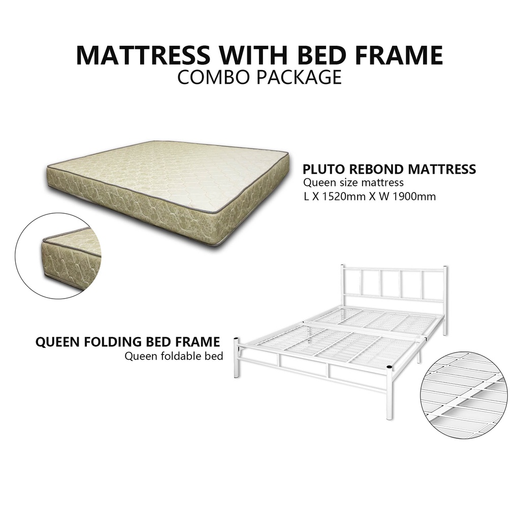 EE HOME SET Queen Bed Frame With Mattress Queen Mattress Katil Queen