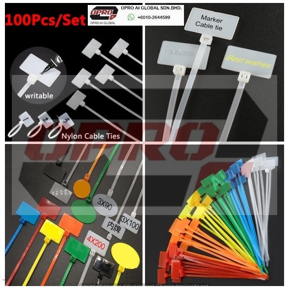 OPRO High Quality Nylon Marking Cable Tie / Waterproof Cable Label For