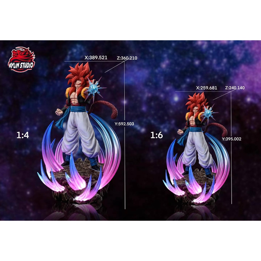 Kylin Studio Dragon Ball Series 04 SS4 Gogeta Dragon Ball Resin Statue Shopee Malaysia