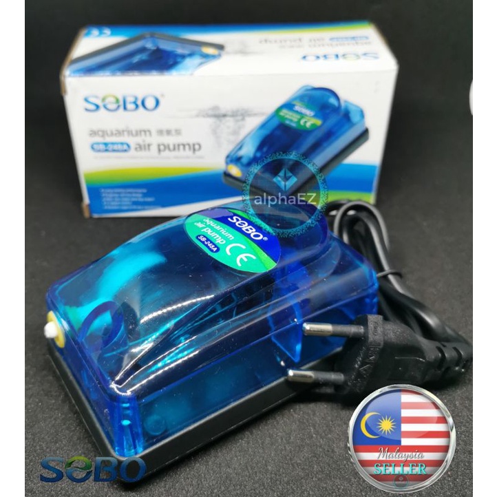 (READY STOCK MALAYSIA) Sobo Aquarium Air Pump SB248A Aeration Pump Pam