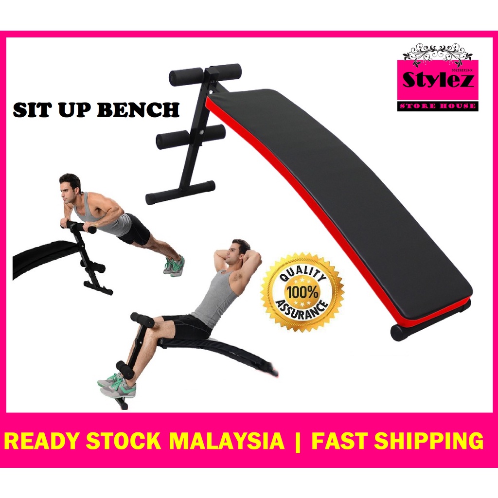 Decline Sit Up Abs Bench Abdominal Work Out Gym Bench Six Pack Shopee