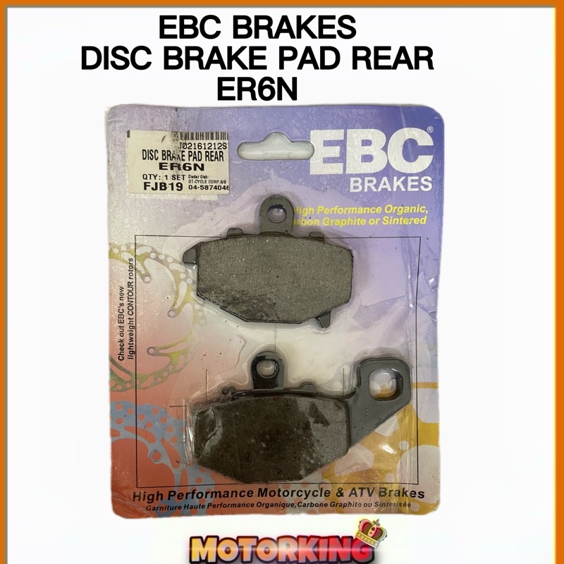KAWASAKI ER6N REAR BRAKE PAD DISC BRAKE PAD REAR Shopee Malaysia