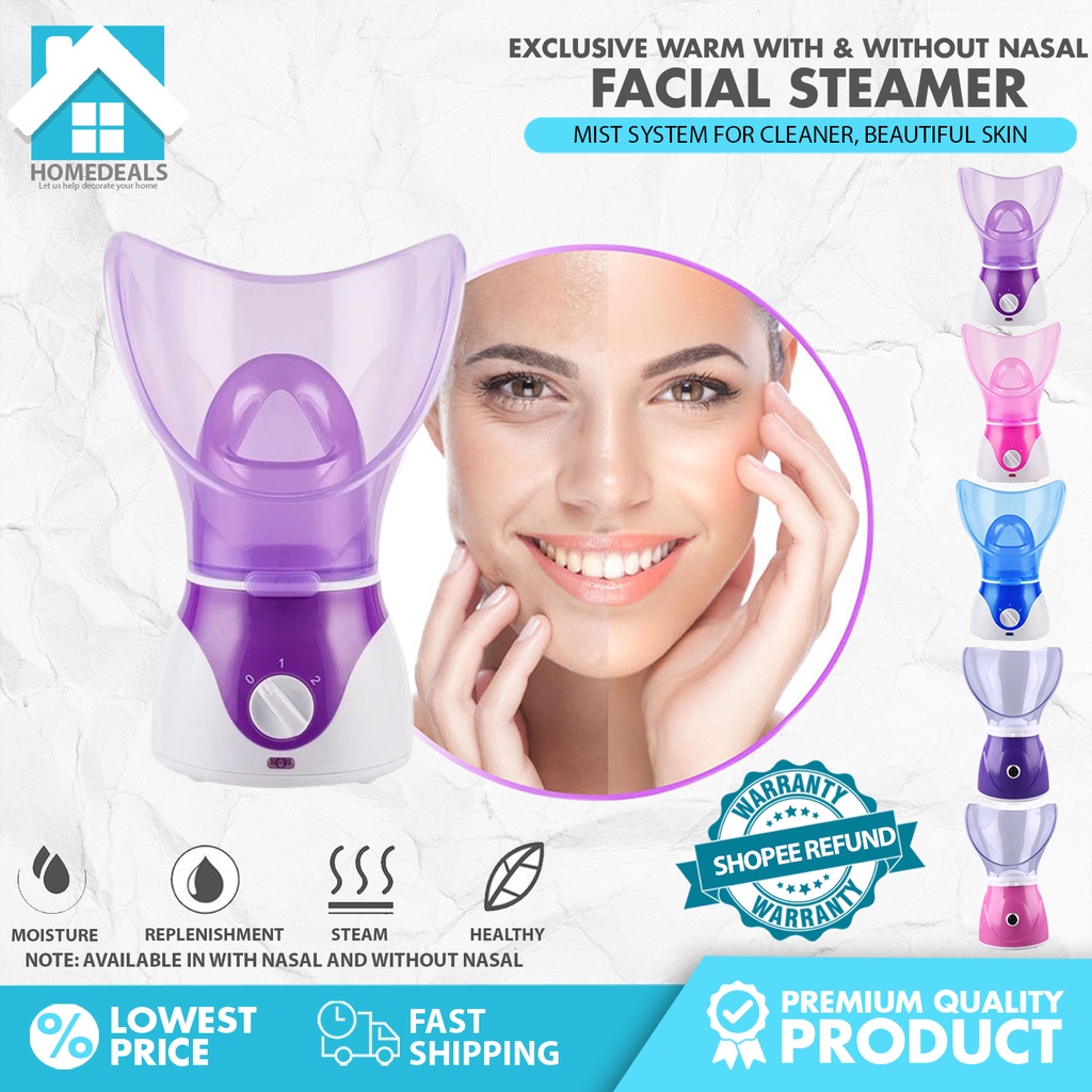 NEW Facial Steamer Spa Sinus Steam Inhaler Mist Moisturizer Nano